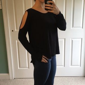Super Soft Cold Shoulder Long Sleeve
